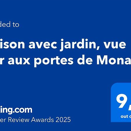 Maison Avec Jardin, Vue Mer Aux Portes De Monaco بوزولي المظهر الخارجي الصورة